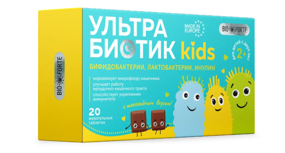 УЛЬТРАБИОТИК КИДС таб жев. 20 шт.