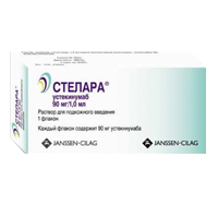 СТЕЛАРА р-р д/ин. (шприц) 90мг/мл 1 шт.