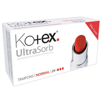 ТАМПОНЫ ГИГИЕНИЧЕСКИЕ Котекс (Kotex) Супер 24 шт.