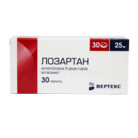 ЛОЗАРТАН таб п/об 25мг 30 шт.