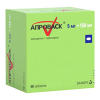 АПРОВАСК таб п/об 5мг+150мг 28 шт.