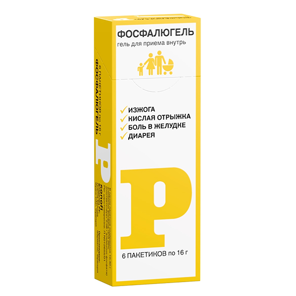 ФОСФАЛЮГЕЛЬ гель орал. (пак.) 16г 6 шт.