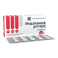 ИНДАПАМИД ретард таб п/об 1.5мг 30 шт.
