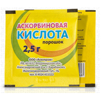 АСКОРБИНОВАЯ КИСЛОТА пор. 2.5г 10 шт.