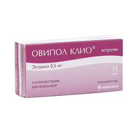 ОВИПОЛ КЛИО супп. ваг. 0.5мг n15