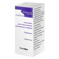 ЗОЛЕДРОНОВАЯ КИСЛОТА конц. д/р-ра д/инф. (фл.) 4мг/5мл - 5мл 1 шт.