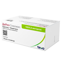 ДУОРЕСП СПИРОМАКС пор. д/инг. 160мкг/4.5мкг - 120доз n1