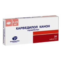 КАРВЕДИЛОЛ таб 6.25мг 30 шт.