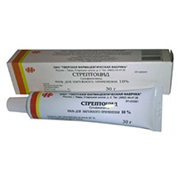 СТРЕПТОЦИД мазь (туба) 10% - 30г 1 шт.