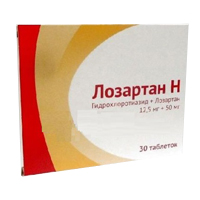 ЛОЗАРТАН Н таб п/об 50мг+12.5мг 30 шт.