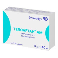 ТЕЛСАРТАН АМ таб 5мг+40мг 28 шт.