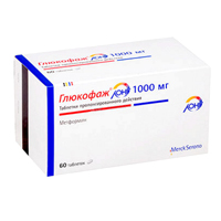 ГЛЮКОФАЖ ЛОНГ таб п/об пролонг. 1000мг 60 шт.