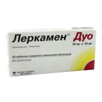 ЛЕРКАМЕН ДУО таб п/об 10мг+10мг 28 шт.
