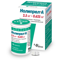 НОЛИПРЕЛ А таб п/об 2.5мг+0.625мг 30 шт.