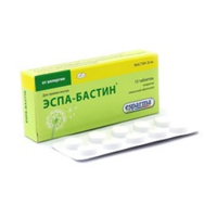ЭСПА-БАСТИН таб п/об 20мг 10 шт.