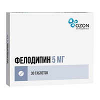 ФЕЛОДИП таб п/об 5мг 60 шт.