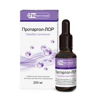 ПРОТАРГОЛ Лор таб раств. 200мг 1 шт.