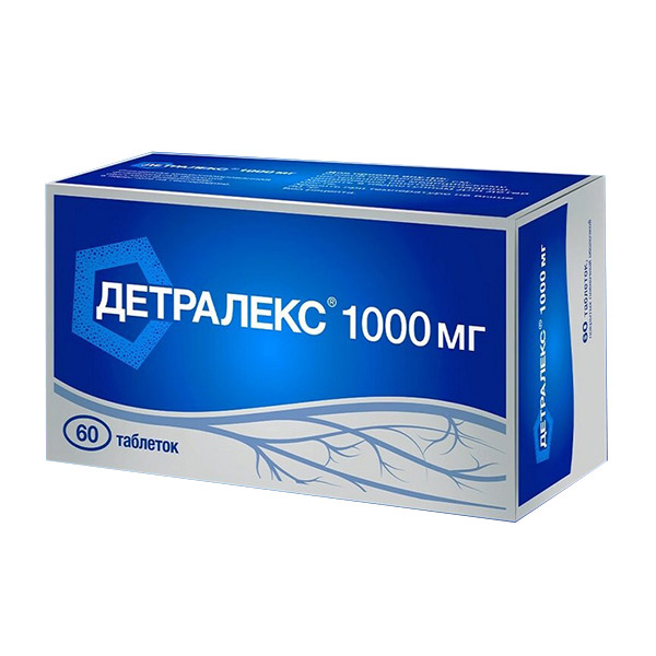 Детралекс таб. п/пл. об. 1000мг №60