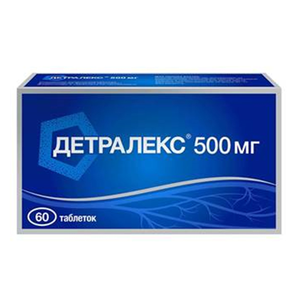 Детралекс таб. п/пл. об. 500мг №30