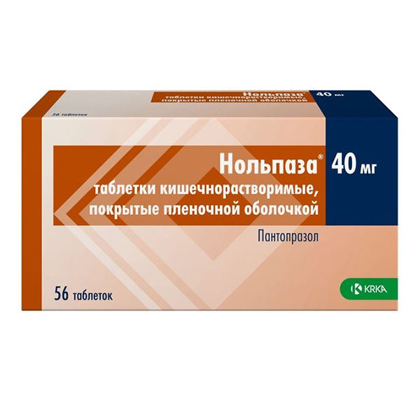 НОЛЬПАЗА таб п/об 40мг 56 шт.