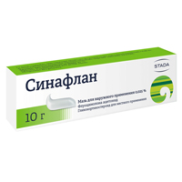 СИНАФЛАН мазь (туба) 0.025% 10г СИНАФЛАН мазь (туба) 0.025% 10г