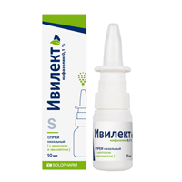 Ивилект фл.(спрей назальн. с ментолом и эвкалиптом) 0,1% 10мл