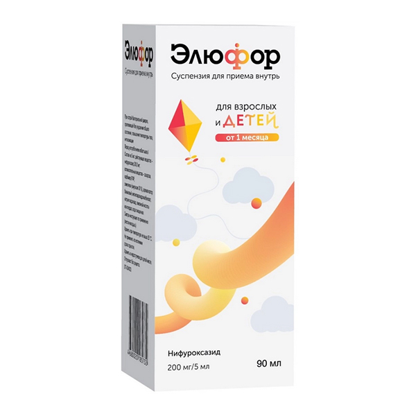 ЭЛЮФОР сусп. (фл.) 200мг/5мл -  90мл 1 шт.