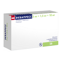 ЭКВАПРЕСС капс. 5мг+1.5мг+10мг 28 шт.