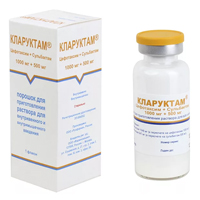 КЛАРУКТАМ пор. д/ин. (фл.) 1000мг+500мг 1 шт.