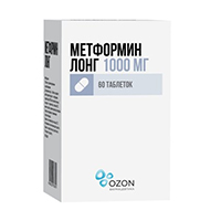 МЕТФОРМИН ЛОНГ таб 1000мг 60 шт.
