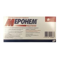 МЕРОНЕМ лиоф. д/р-ра д/ин. (фл.) 1г n10