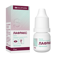 ЛАФРАКС капли гл./ушн. (фл-кап.) 0.3% - 5мл 1 шт.