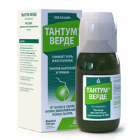 ТАНТУМ ВЕРДЕ р-р (фл.) 0.15% - 240мл 1 шт.