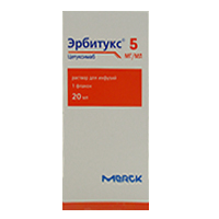 ЭРБИТУКС р-р д/инф. (фл.) 5мг/мл - 20мл 1 шт.