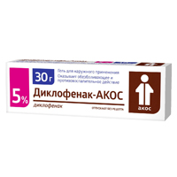 Диклофенак-АКОС туба(гель д/наружн. прим.) 5% 30г №1