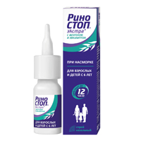 РИНОСТОП ЭКСТРА С МЕНТОЛОМ И ЭВКАЛИПТОМ спрей назал. (фл.) 22.5мкг/доза 15мл