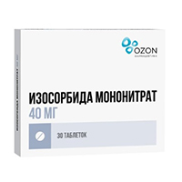ИЗОСОРБИДА МОНОНИТРАТ таб п/об пролонг. 40мг n30