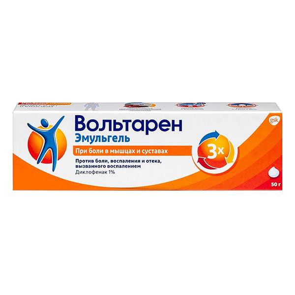 ВОЛЬТАРЕН эмульгель (туба) 1% - 50г 1 шт.