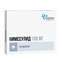 НИМЕСУЛИД таб 100мг 20 шт.