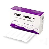 СИНТОМИЦИН супп. ваг. 250мг n10