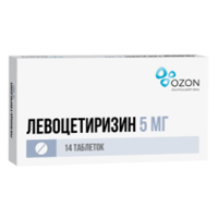 ЛЕВОЦЕТИРИЗИН таб п/об 5мг 14 шт.