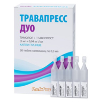 ТРАВАПРЕСС ДУО капли гл. (тюб.-кап.) 0.3мл n30