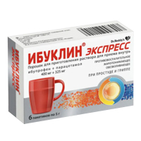 ИБУКЛИН экспресс пор. 400/325мг пак. 5г n6