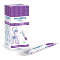 ФЛЮДИТЕК р-р д/приема внутрь (саше) 750мг - 10мл 15 шт.