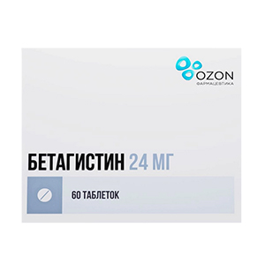 БЕТАГИСТИН таб 24мг 30 шт.