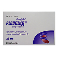 РЕВОЛЕЙД таб п/об 25мг 28 шт.