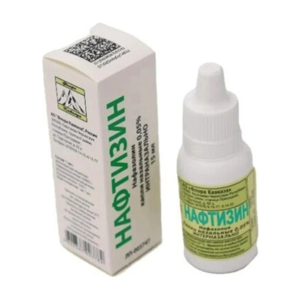 НАФТИЗИН капли назал. (фл.) 0.05% - 15мл 1 шт.
