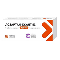 ЛОЗАРТАН таб п/об 100мг 90 шт.