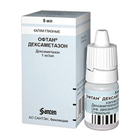 ОФТАН ДЕКСАМЕТАЗОН капли гл. (фл.) 0.1% 5мл