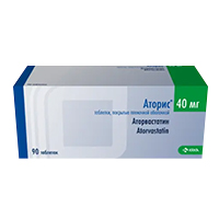 АТОРИС таб п/об 40мг 90 шт.